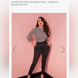 Open to offers! Black twill vixen cigarette pants